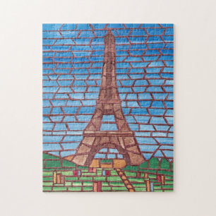 Mosaikmalerei Eiffelturm Jigsaw Puzzles