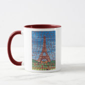 Mosaikmalerei im Eiffelturm - Tasse (Links)