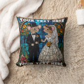 Mosaikmäuse Hochzeitskuppel verklebte Glaswirkung. Kissen (Decke)