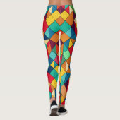 Mosaikmeister: Art-Inspiriert Muster Leggings (Rückseite)