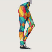 Mosaikmeister: Art-Inspiriert Muster Leggings (Rechts)