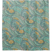 Mosaikminze Duschvorhang (Vorderseite)