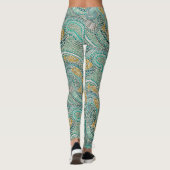 Mosaikminze Leggings (Rückseite)