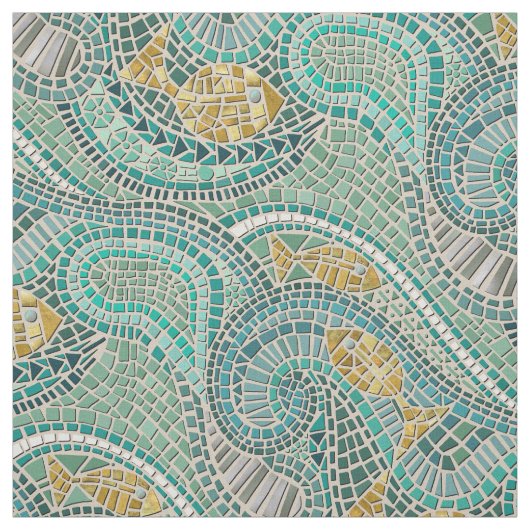 Mosaikminze Stoff (Muster)