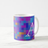 Mosaikmonogramm-Tasse Kaffeetasse (VorderseiteRechts)