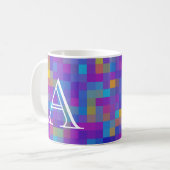 Mosaikmonogramm-Tasse Kaffeetasse (Vorderseite Links)