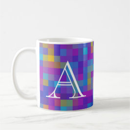 Mosaikmonogramm-Tasse Kaffeetasse