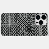 Mosaikmuster 01.BW.b Case-Mate iPhone Hülle (Rückseite (Horizontal))