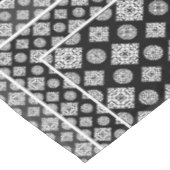 Mosaikmuster 01.BW.b Tischdecke (Schrägansicht)