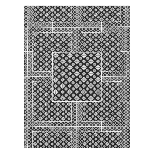 Mosaikmuster 01.BW.b Tischdecke (Vorderseite)