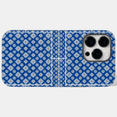 Mosaikmuster 02.BW.b Blue BG Case-Mate iPhone Hülle (Rückseite (Horizontal))