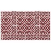 Mosaikmuster 02.BW DRed BG Tischdecke (Vorderseite (Horizontal))