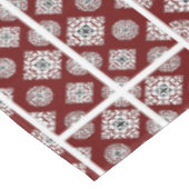 Mosaikmuster 02.BW DRed BG Tischdecke (Schrägansicht)