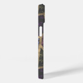 Mosaikmuster aus lila und Goldmosaik Case-Mate iPhone Hülle (Rückseite / Rechts)