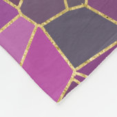 Mosaikmuster aus rosa Lila, Aquamarinem, blaugrüne Fleecedecke (Ecke)