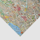 Mosaikmuster aus schwarzem Bär - Print Decoupage Seidenpapier (Detail)