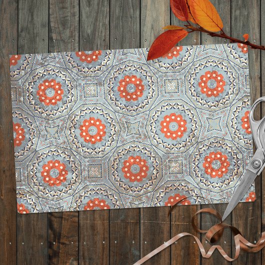 Mosaikmuster der marokkanischen Geometrie Seidenpapier