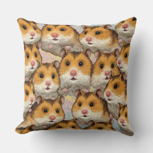 Mosaikmuster des niedlichen Hamsters Kissen
