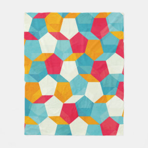 Mosaikmuster Fleecedecke