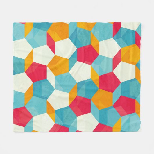 Mosaikmuster Fleecedecke (Vorderseite (Horizontal))