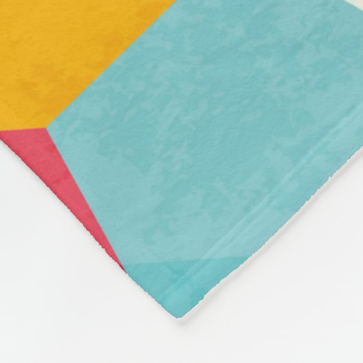 Mosaikmuster Fleecedecke (Ecke)