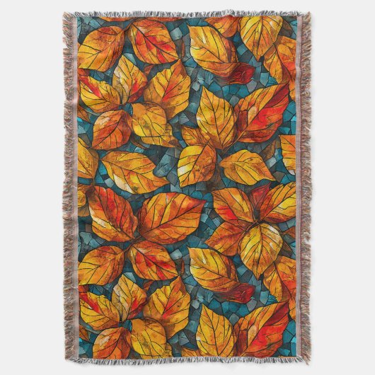 Mosaikmuster im Herbst Decke (Vorderseite Vertikal)