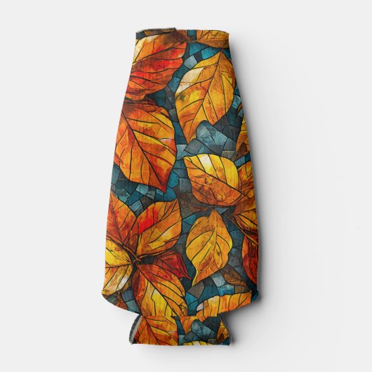 Mosaikmuster im Herbst Flaschenkühler (Vorderseite)