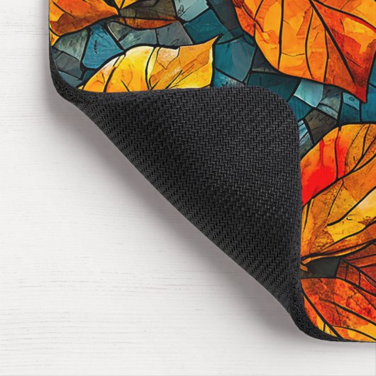 Mosaikmuster im Herbst Mousepad (Ecke)