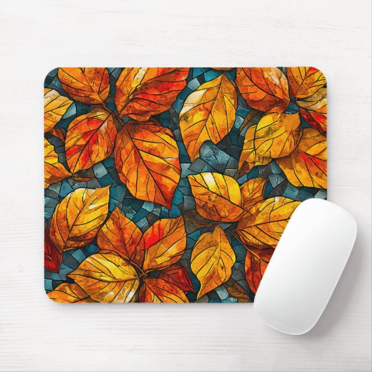 Mosaikmuster im Herbst Mousepad (Mit Mouse)