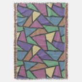 Mosaikmuster in abgeschrägten Regenbogenfarben Decke (Vorderseite Vertikal)