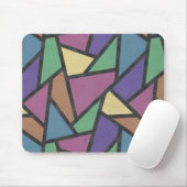Mosaikmuster in abgeschrägten Regenbogenfarben Mousepad (Mit Mouse)