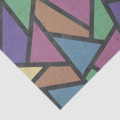 Mosaikmuster in abgeschrägten Regenbogenfarben Seidenpapier (Ausschnitt)