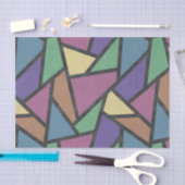 Mosaikmuster in abgeschrägten Regenbogenfarben Seidenpapier (Handwerk)