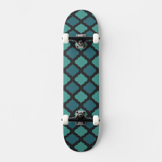 Mosaikmuster in der arabischen Art Skateboard (Vorderseite)