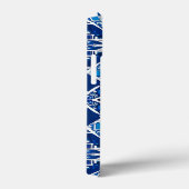 Mosaikmuster in Indigo und Cobalt Blue Case-Mate iPhone Hülle (Rückseite / Rechts)