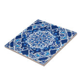 Mosaikmuster in Indigo und Cobalt Blue Fliese (Seite)
