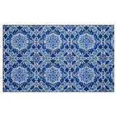 Mosaikmuster in Indigo und Cobalt Blue Stoff (Fat Quarter (45,7 x 55,9 cm))