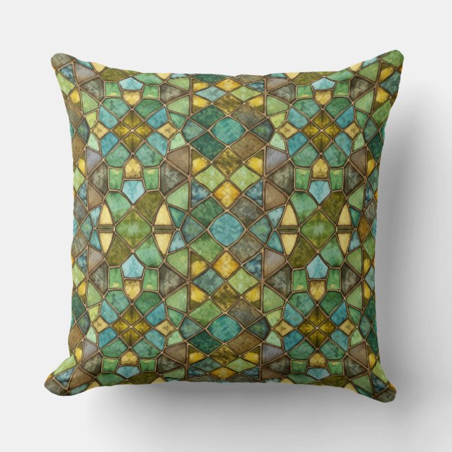 Mosaikmuster von Natasha Us Kissen (Vorderseite)
