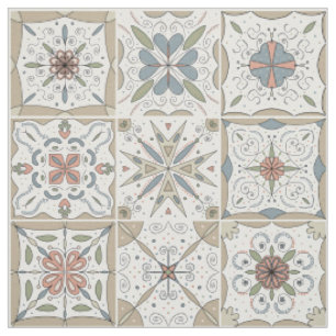 Mosaikmusterfliese Stoff