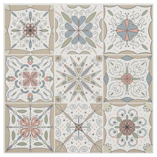 Mosaikmusterfliese Stoff (Muster)