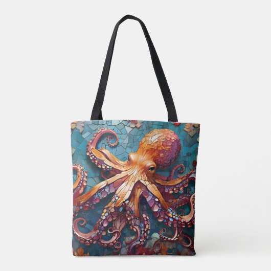 Mosaikoktopus Tasche (Rückseite)