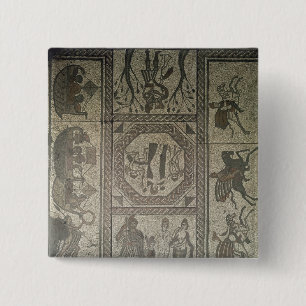 Mosaikplasterung vom römischen Landhaus am Tief Button