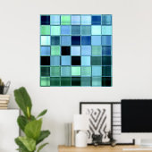 Mosaikposter aus Glas bis 28x28 Poster (Heimbüro)