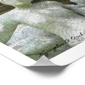 Mosaikposter für Nymphen und Orchideen Poster (Ecke)