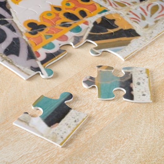 Mosaikpuzzle Park Guell Puzzle (Seite)