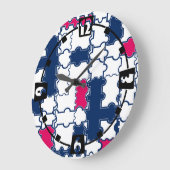 Mosaikpuzzles blaue marinebrosa, weiße Pflaster ab Große Wanduhr (Winkel)