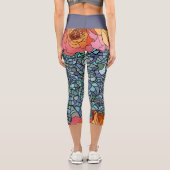 Mosaikrosen Capri Leggings (Rückseite)