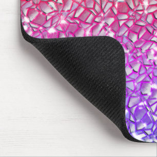 Mosaikschichten in grob orange bis lila und funkel mousepad