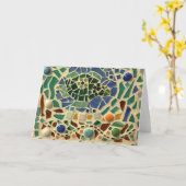 Mosaikschildkröte Karte (Gelbe Blume)