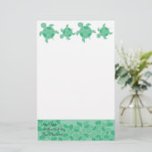 Mosaikschildkröten Briefpapier (Stehend Vorderseite)